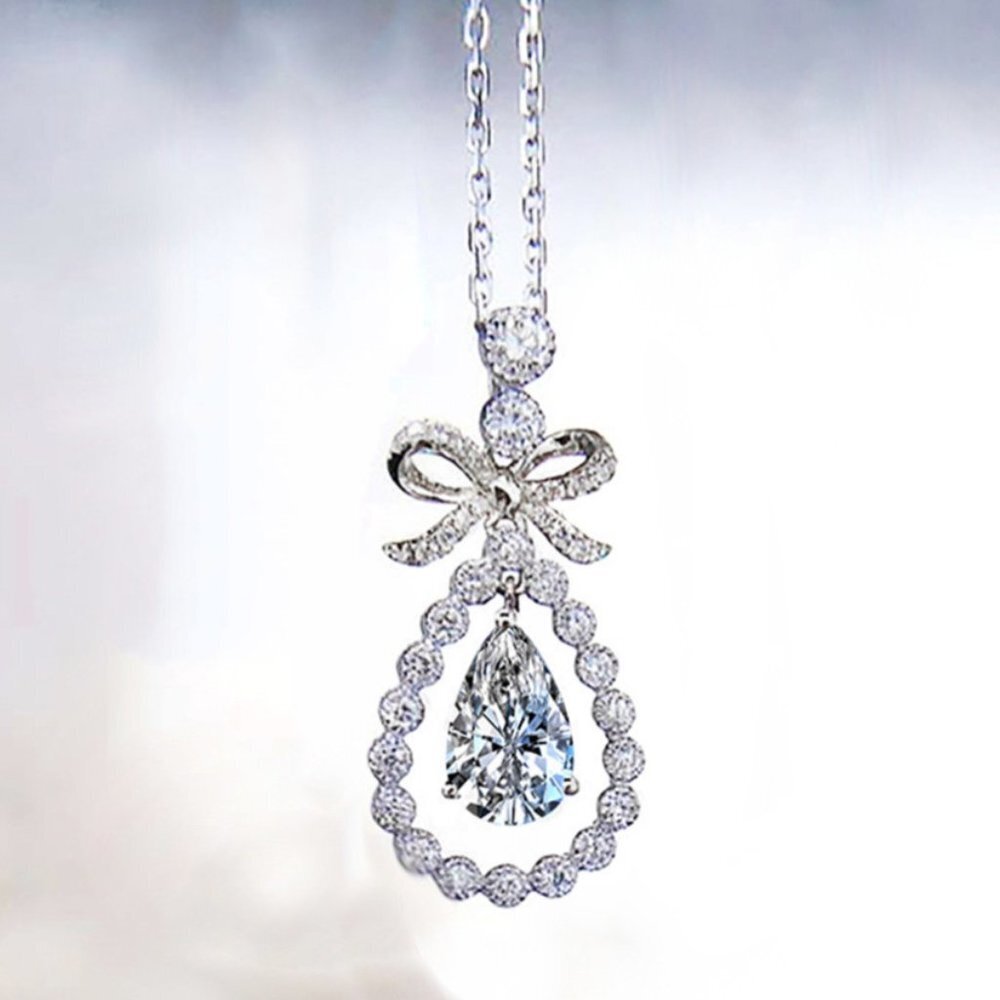 💥 High Quality Fashion Style Bow Necklace for Women, HA4604